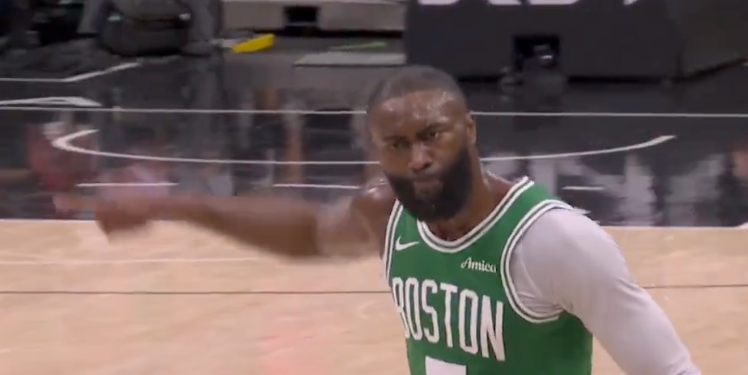 Jaylen Brown was frustrated with the officials on Tuesday night.