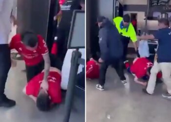 Chivas, Atlas fans brawl during game at BMO Stadium