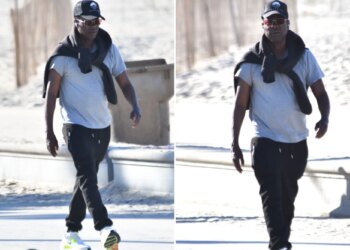Chris Rock takes sweaty stroll on LA beach as heat wave descends on SoCal