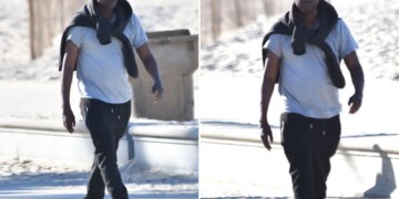 Chris Rock takes sweaty stroll on LA beach as heat wave descends on SoCal