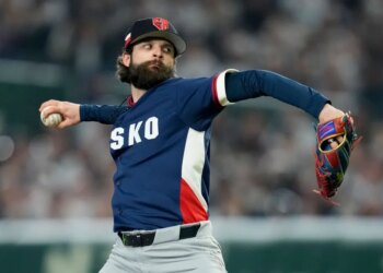 Ondrej Satoria pitching.