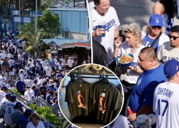 Dodgers fans wait in long lines for rare merch on Opening Day