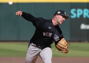 New York Yankees pitcher Dylan Coleman #62 in action during the 5th inning.