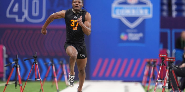 Carnell Tate Ohio State combine 40 yard dash
