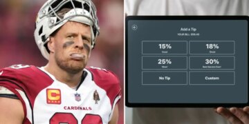 Former NFL star JJ Watt sparks debate over tipping at self-service restaurants