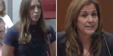 Former college volleyball star's viral clash with Arizona Democratic senator