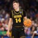 Hawkeyes guard Bennett Stirtz will look to lead Iowa past favored Florida in the second round of the NCAA Tournament.