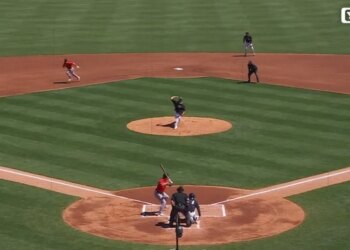 Yankees pitcher Gerrit Cole throws a pitch against the Red Sox during the first inning of a spring training game on March 18, 2026.