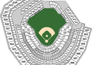 A map of Flushing, NY's Citi Field.