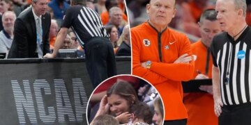 Illinois-Iowa March Madness game delayed 11 minutes by broken horn