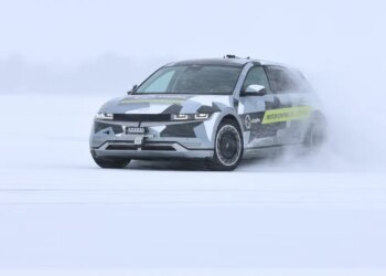 In-hub motors make this humble Hyundai a monster on ice