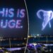 Incredible elephant-themed drone show lights up San Diego skyline after Padres’ Opening Day