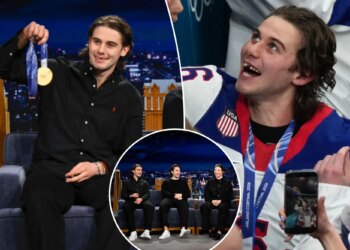 Jack Hughes shares plan for popular gold medal smile on 'Tonight Show'