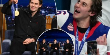 Jack Hughes shares plan for popular gold medal smile on 'Tonight Show'