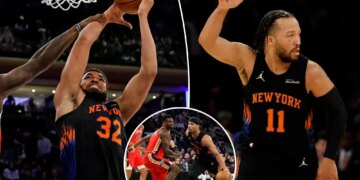 Jalen Brunson carries Knicks by Pelicans late for seventh straight win
