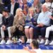 Martha Stewart (third from left) watches Game 1 of the Eastern Conference Finals between the Knicks and Pacers in May 2025.