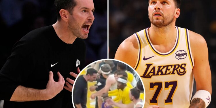 Jarred Vanderbilt save Luka Doncic in fight with J.J. Redick