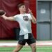 Ty Simpson throws at Alabama's Pro Day on March 25, 2026.