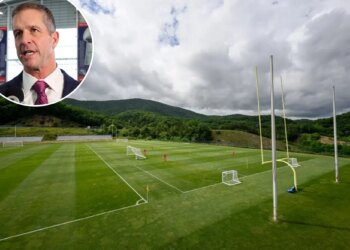 John Harbaugh's first Giants training camp will be out of state