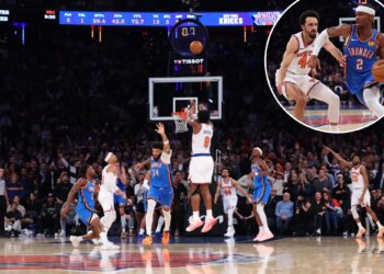 Knicks put up fight but fall to defending champion Thunder