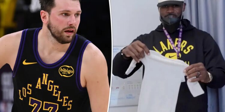 Lakers' LeBron James, Luka Doncic surprise patients at UCLA Health