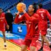 Louisville Cardinals Guard Mikel Brown Jr. (0) shoots the ball during a practice session ahead of the first round of the men's 2026 NCAA Tournament.