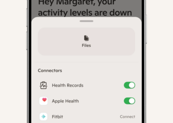 A screenshot of the wearables screen in the mobile version of Copilot Health.