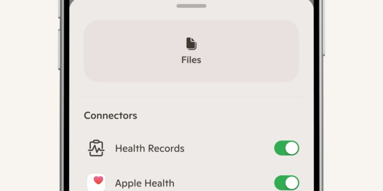 A screenshot of the wearables screen in the mobile version of Copilot Health.