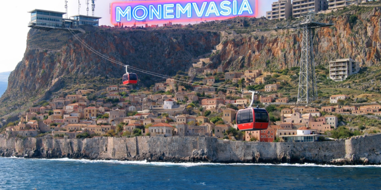 The destroyed Santorini, then they destroyed Mykonos, now Monemvasia is next.