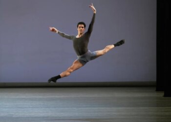 Jovan Furlan performing a grand jeté in "Rotunda".