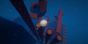 A screenshot from the video game Oeuf.