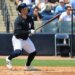 New York Yankees outfielder Randal Grichuk (34) singles during the first inning against the Detroit Tigers.