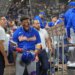 Venezuela's Ronald Acuna Jr. celebrates his single home run during the first inning of a World Baseball Classic quarterfinal game against Japan on Saturday, March 14, 2026, in Miami.