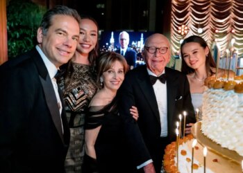Rupert Murdoch celebrates 95th birthday at star studded New York party