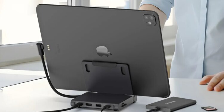 Satechi’s new folding dock adds USB, audio, and video ports to the iPad