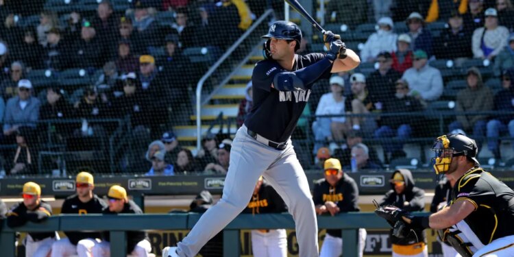 New York Yankees center fielder Spencer Jones #78, at bat in the 2nd inning.