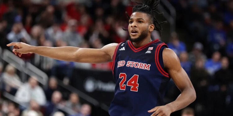 Zuby Ejiofor during St. John's win over Seton Hall on March 6, 2026.