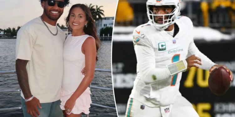 Tua Tagovailoa celebrates 28th birthday with wife with NFL future uncertain