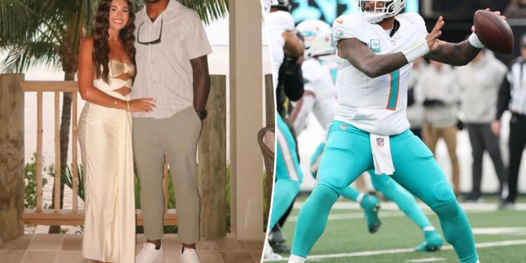 Tua Tagovailoa's wife reacts to Dolphins QB's release