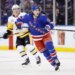 Newly acquired Ranger Tye Kartye on the ice in the first period at Madison Square Garden in New York, New York, USA, Saturday, February 28, 2026.