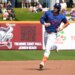 New York Mets left fielder Tyrone Taylor (15) rounds second base after hitting a home run against the Houston Astros.