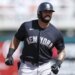Yankees outfielder Jasson Dominguez rounds the bases after hitting a home run earlier in spring training.