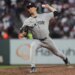 Max Fried throws a pitch during the Yankees' 7-0 Opening Day win over the Giants on March 25, 2026 in San Francisco.