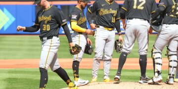 Pittsburgh ace Paul Skenes failed to get out of the first inning in the Pirates' 11-7 Opening Day loss to the Mets on March 26, 2026 at Citi Field.