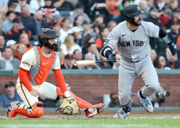 Austin Wells had two hits in the Yankees' Opening Day win over the Giants on March 25, 2026 in San Francisco.