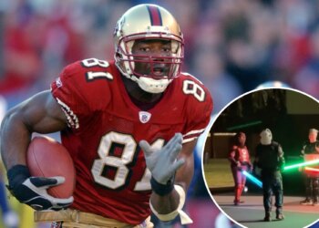 49ers icon Terrell Owens flummoxed by Star Wars scene at park