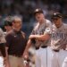 San Diego Padres pitcher Nick Pivetta reacts before exiting during the fourth inning.
