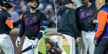 Bats go silent again, Clay Holmes exits with injury in Mets' loss to A's