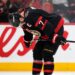 Ottawa Senators' Brady Tkachuk (7) takes puts his head down after the team was eliminated by the Carolina Hurricanes after losing in Game 4 of a first-round NHL Stanley Cup playoff hockey series, Saturday, April 25, 2026, in Ottawa, Ontario.