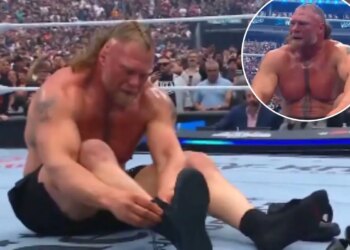 Brock Lesnar appears to stunningly retire at WrestleMania 42